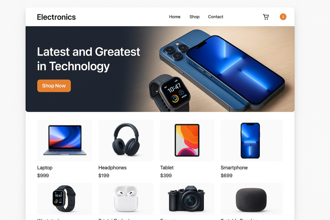 Electronics Store — Ideiosoft project