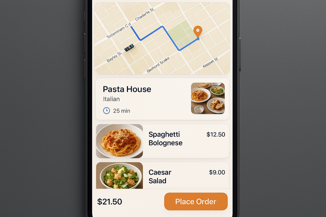 Food Delivery App — Ideiosoft project