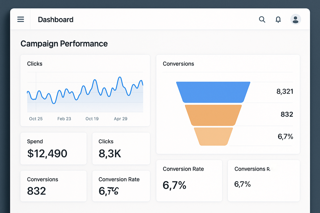 Ads Campaign Dashboard — Ideiosoft project