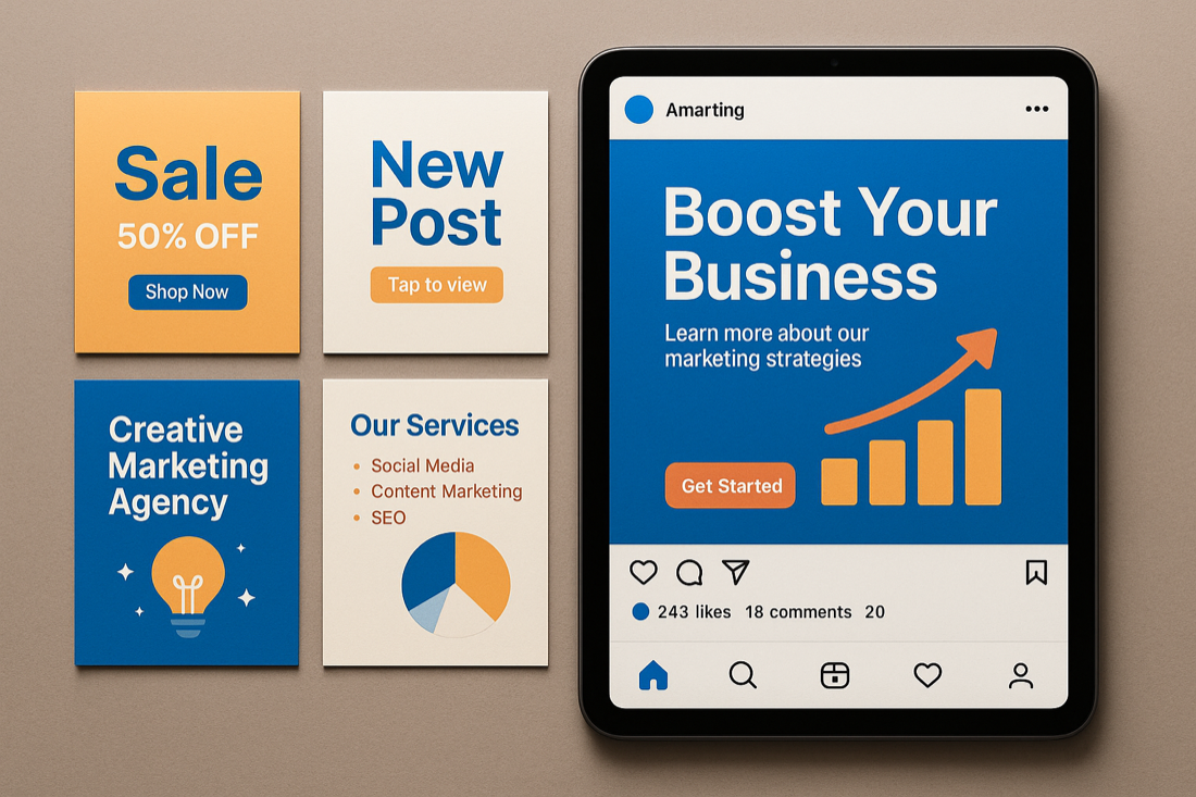 Social Media Creatives — Ideiosoft project